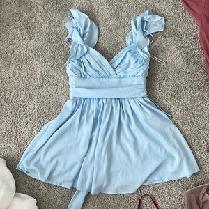 Europa the Label Soft Blue Mini Dress